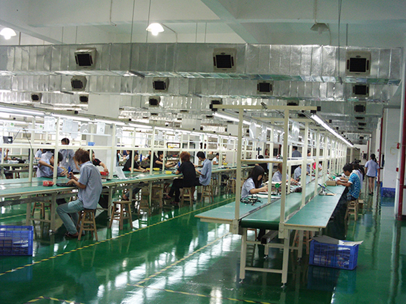 制衣廠車間冷風(fēng)機(jī)環(huán)?？照{(diào)降溫工程